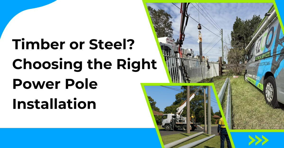 power pole installation